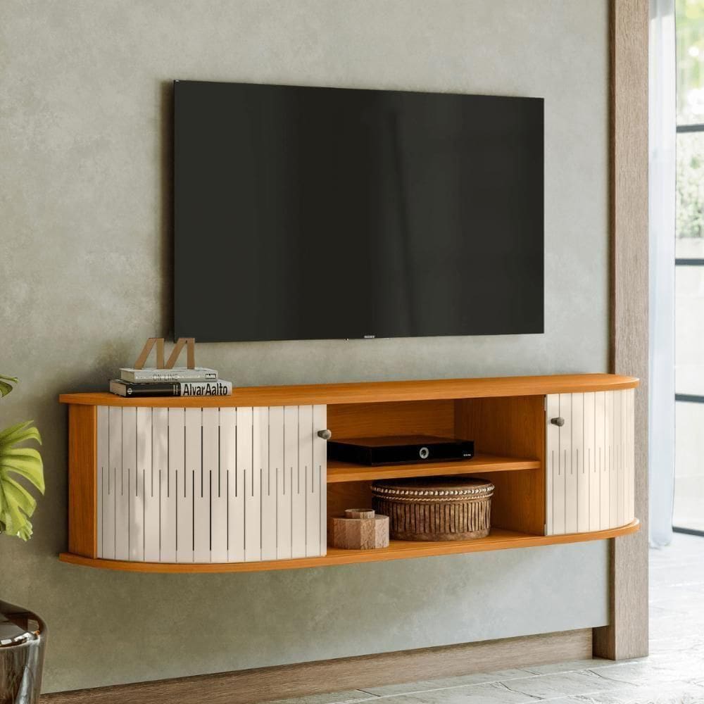 Rack Suspenso Moderno Tívoli Cinamomo/off-white