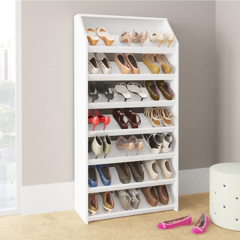 Sapateira Vertical Com 7 Prateleiras Branco
