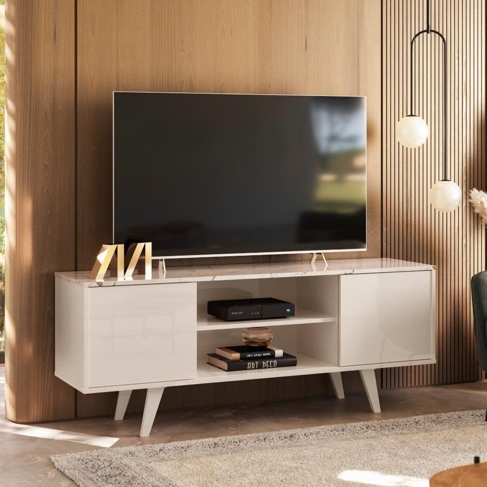 Bancada évora Com Tampo Calacata/off-white