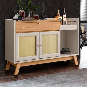 Buffet Aparador Retrô Bar Clássico Linea Brasil Off White Creme
