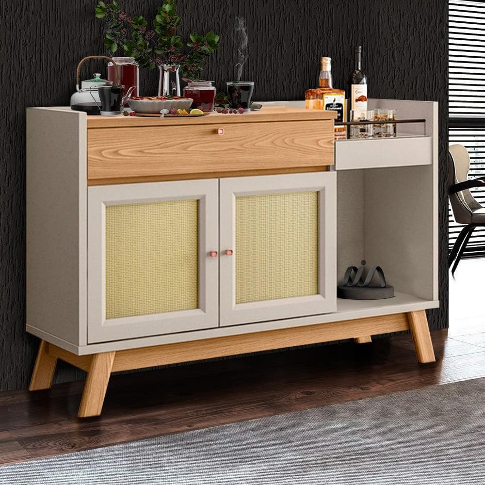 Balcão Buffet Retrô Creme Off White