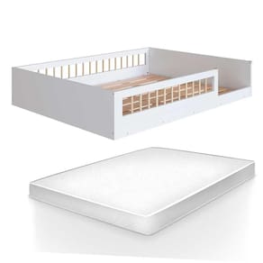 Cama Com Colchão Casal Montessoriana Infantil Proteção Lateral Affetto
