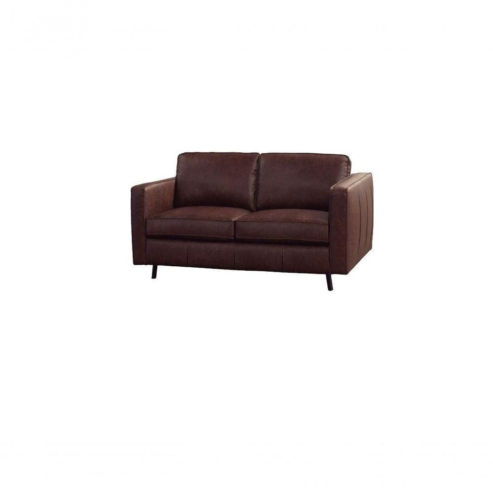 Sofá De Couro Guarujá 2 Lugares Soft - Mempra Design