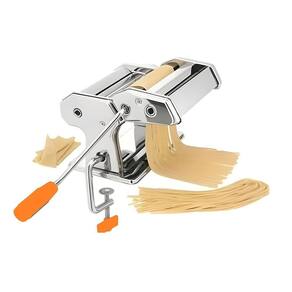 Máquina De Macarrão Manual Cilindro Inox Multiuso Para Massas Caseiras 3 Tipos Lasanha Talharim Com Ajuste De Espessura