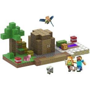 Bloco de Montar Magnético Minecraft 192 peças Brinquedo