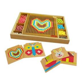 Treino Cerebral Carimbras 514 Pecas Quadro de Encaixe Brinquedo Educativo Recreativo