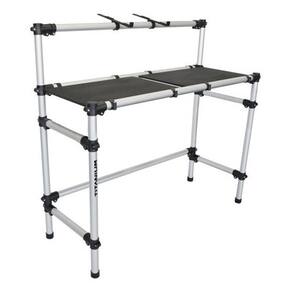 Cabine Dj Tubular em Aluminio Com Tampo Mdf Para Mesa Controladora Usb Universal de ate 1 Metro