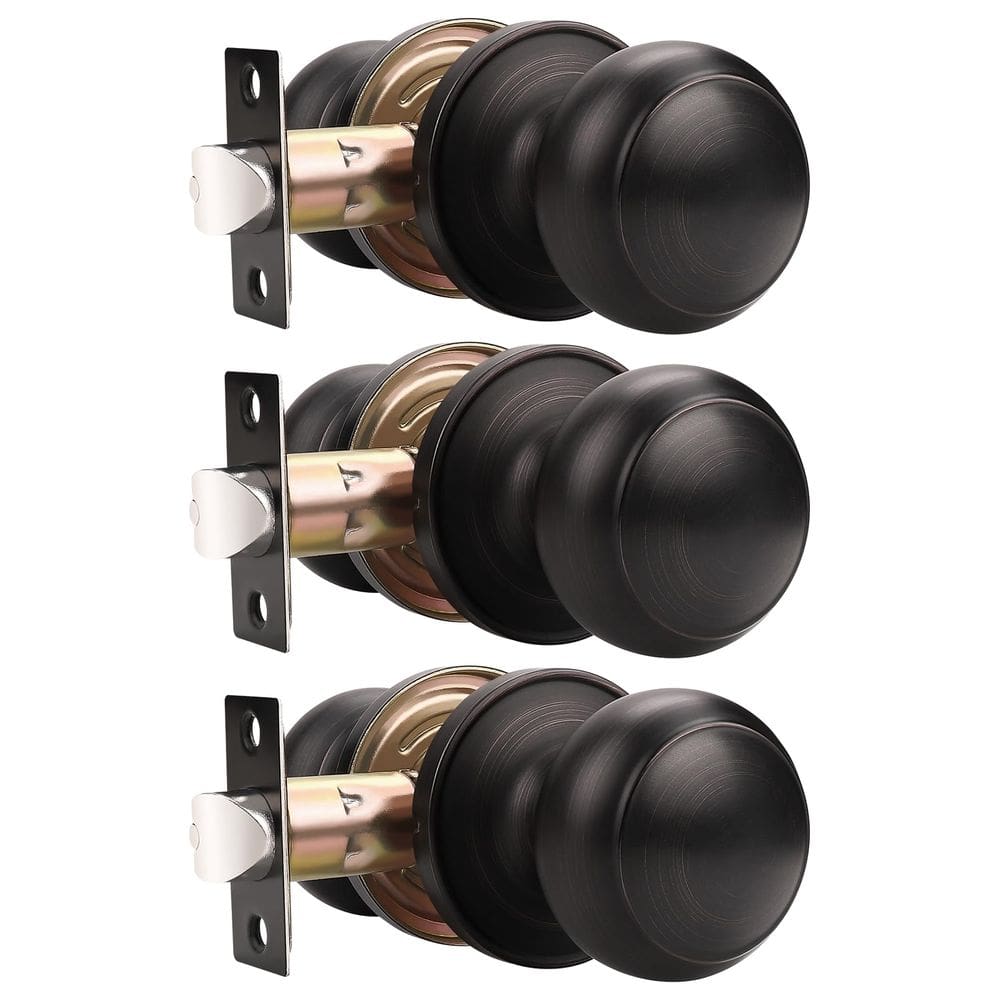 Maçanetas de porta Probrico Interior Closet Passage Bronze polido a óleo