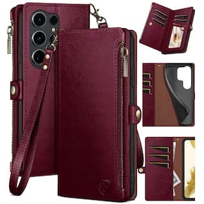 Capa tipo carteira XCasebar compatível com Samsung Galaxy S25 Ultra