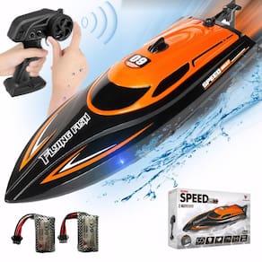 Barco RC RANFLY 812-Laranja com 2 baterias recarregáveis de mais de 20 MPH