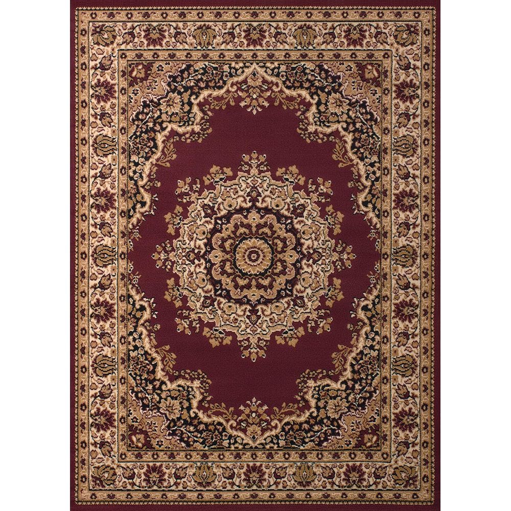 Tapete United Weavers Dallas Floral Kirman Burgundy 60x90cm