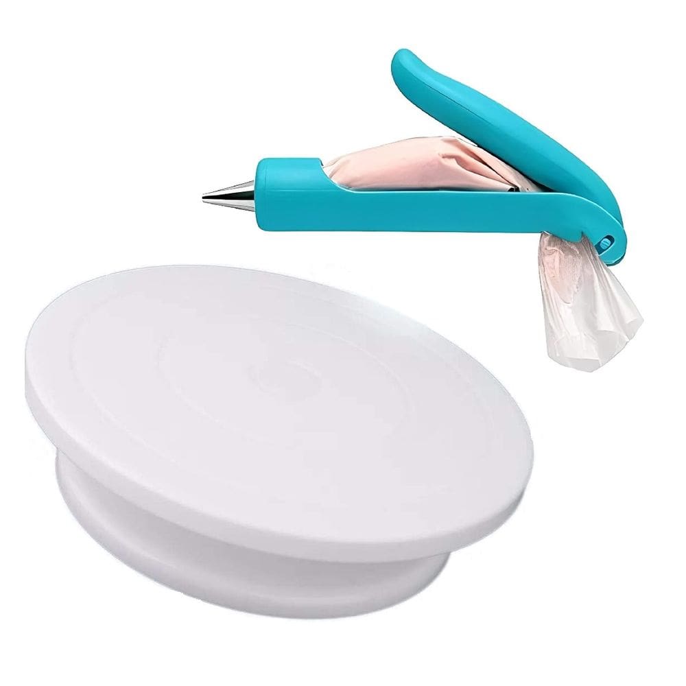 Kit Bailarina Giratória + Caneta de Confeitar para Bolos e Tortas