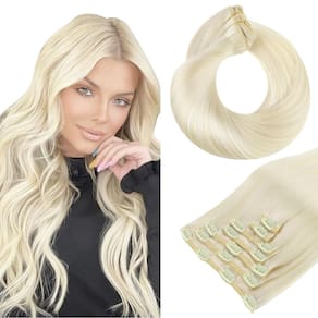 Extensões de cabelo Clip in hotbanana Ivory Blonde 120g 45cm