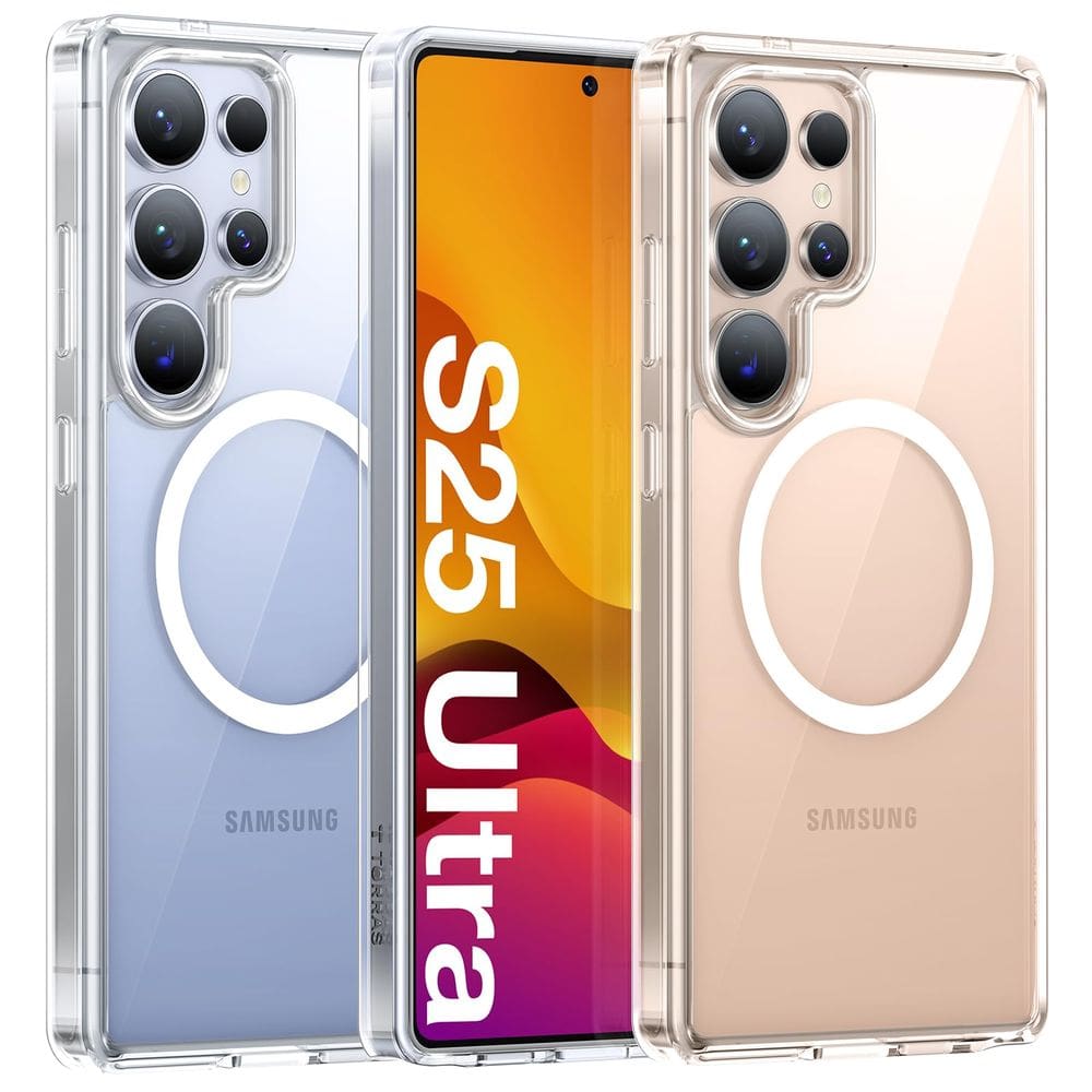 Capa de telefone TORRAS magnética à prova de choque para Samsung S25 Ultra