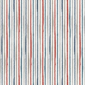 Papel de Parede Revoada Listrado Aquarela Azul, Cinza e Vermelho 4425
