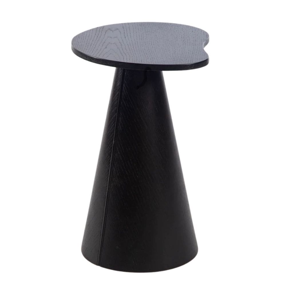 Mesa Lateral Orgânica Ébano 51 cm