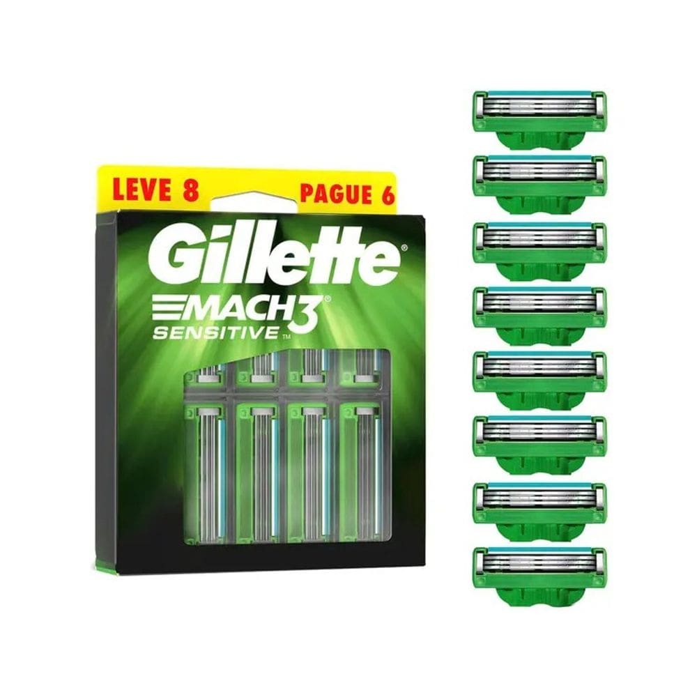 Gillette Mach3 Sensitive - 8 Unidades