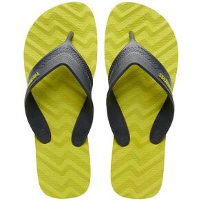 Chinelo Havaianas Track Waves Masculino - Amarelo e Preto