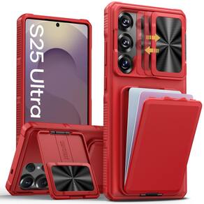 Capa de telefone SSLOTSCASE para Samsung Galaxy S25 Ultra Red