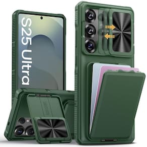 Capa de celular SSLOTSCASE para Samsung Galaxy S25 Ultra Verde