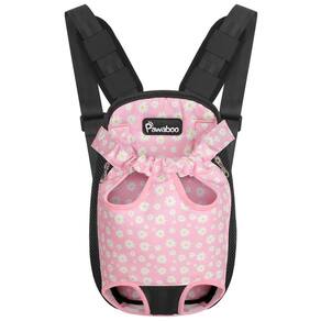 Mochila Pawaboo ajustável frontal para cães pequenos