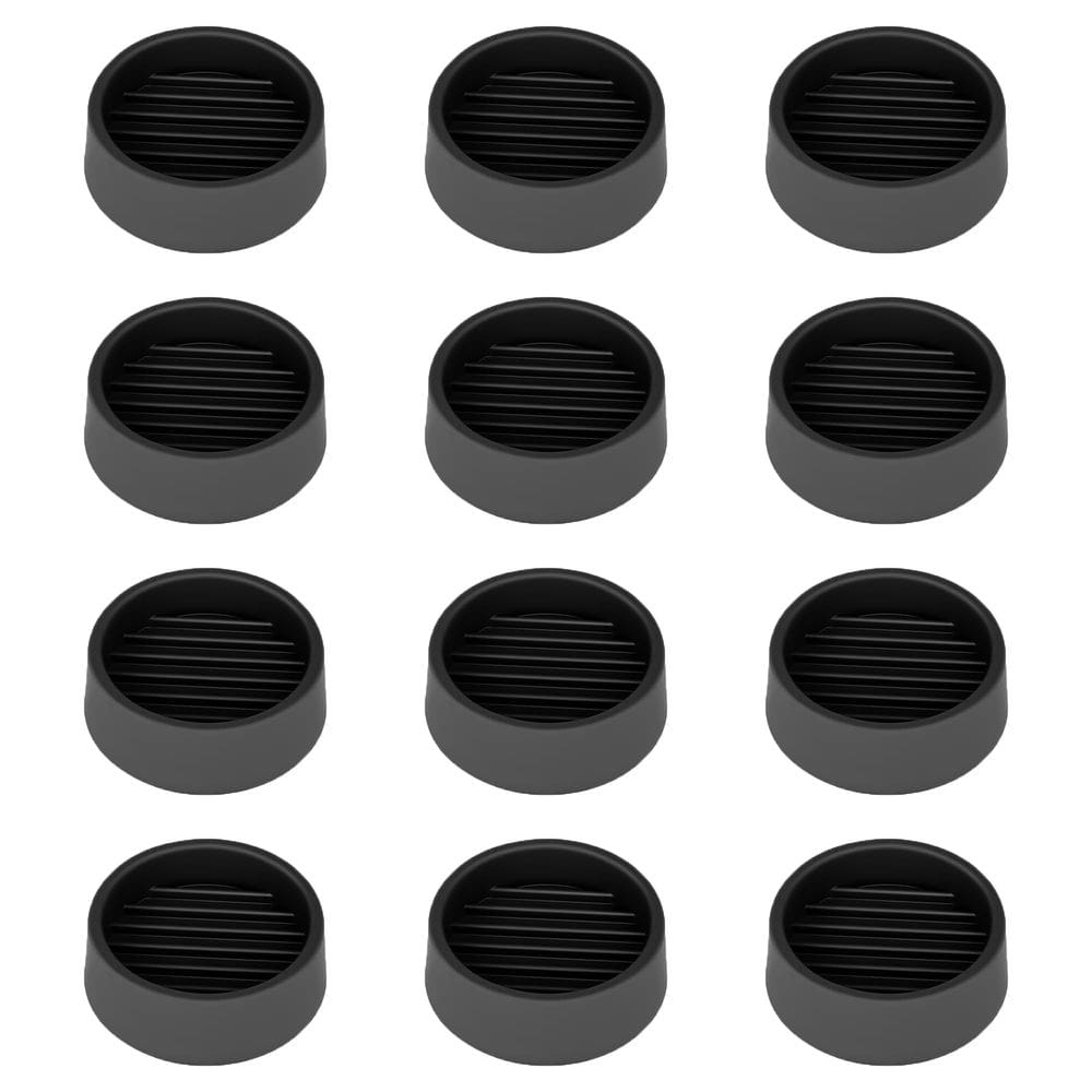 Almofadas de móveis VOCOMO Non Slip, copos de rodízio redondos de borracha de 1,5 pés