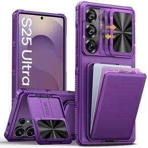 Capa de telefone SSLOTSCASE para Samsung Galaxy S25 Ultra Dark Purple