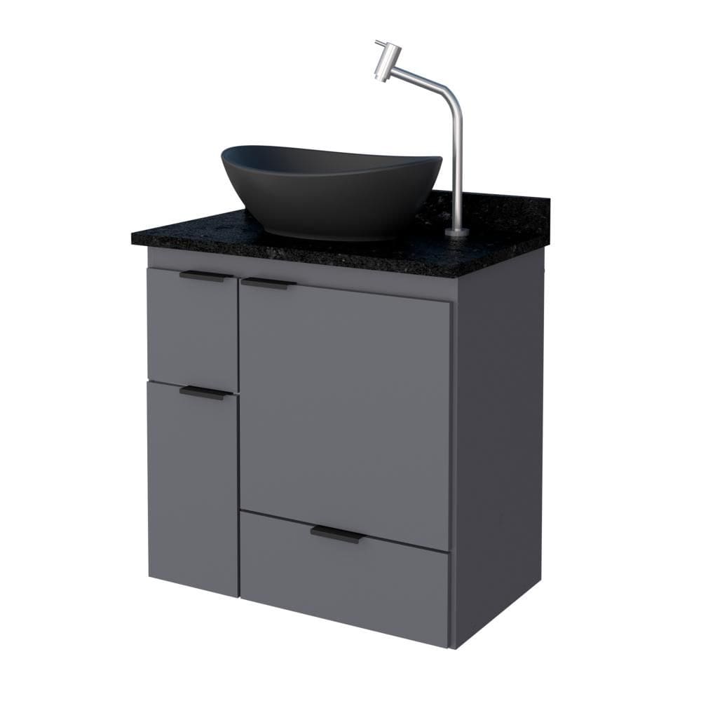 Armário de Banheiro Suspenso Berlin Cinza