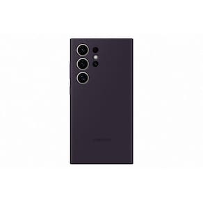 Capa de telefone Samsung Galaxy S24 Ultra Silicone Violeta Escura