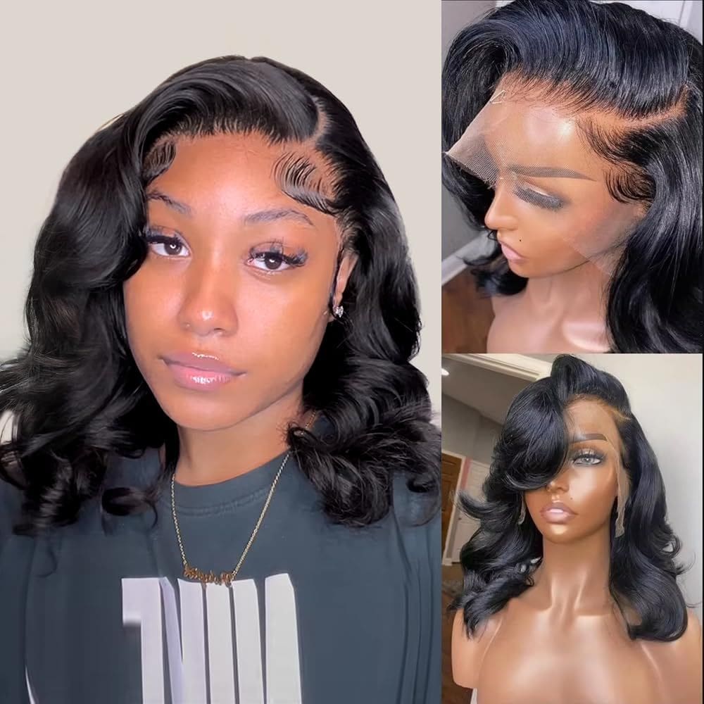 Peruca frontal de renda Devonia Body Wave 180 Density 13x4 HD Lace