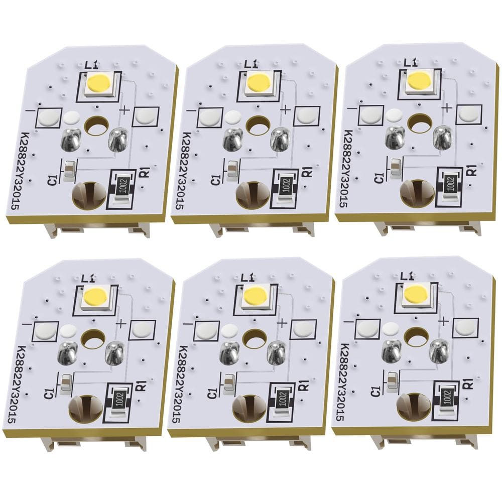 LED de substituição de luz de geladeira Kabowpor WR55X11132 6PCS
