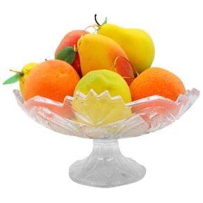 Kit Cesto Multiuso Porta Frutas Acrílico Fruteira 26cm