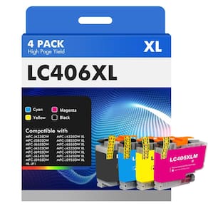 Cartuchos de tinta Toner H-Party LC406XL LC406 para impressora Brother