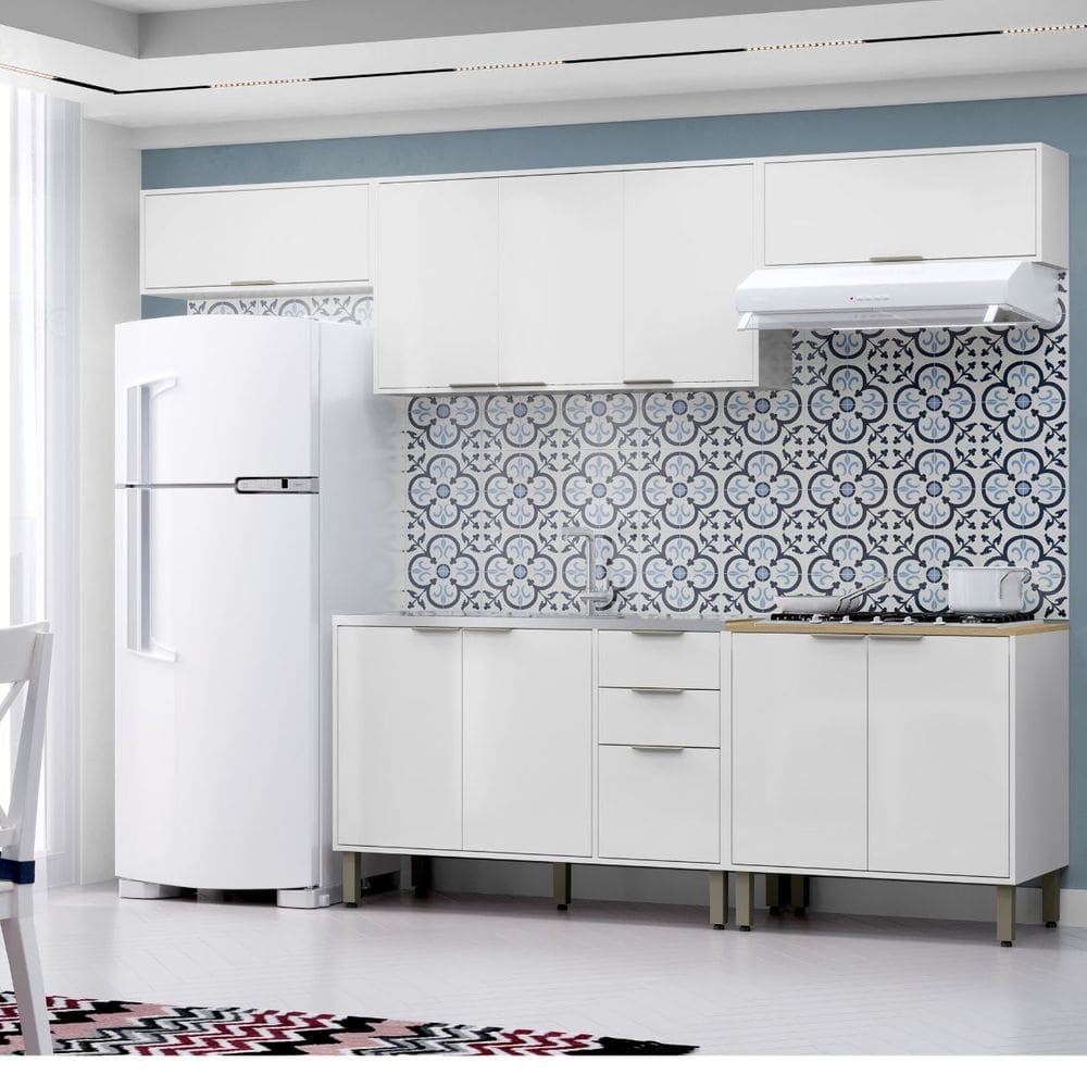 Cozinha 5 Peças Modulada Vick Branco