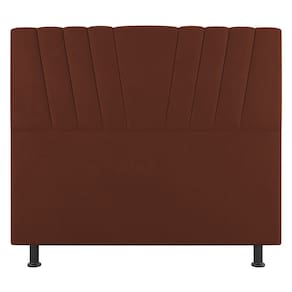 Cabeceira Cama Box Casal Queen Size Dublin 160cm Suede Terracota - Abmaza