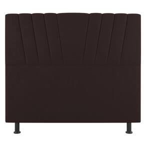 Cabeceira Cama Box Casal Queen Size Dublin 160cm Suede Marrom - Abmaza