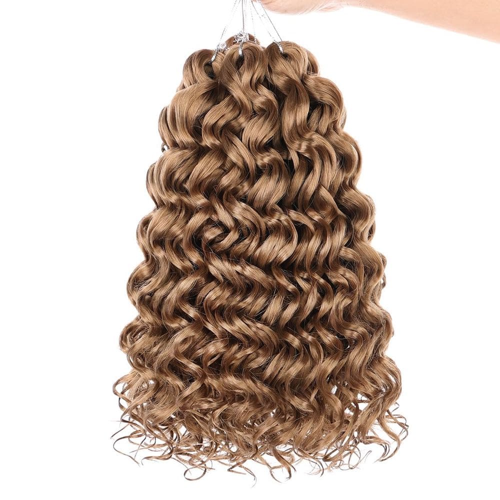 Crochet Hair ZRQ GoGo Curl, sintético de 10 polegadas, 8 pacotes