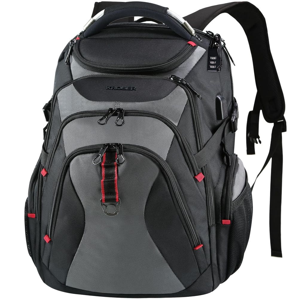 Mochila de viagem para laptop KROSER 17,3" com capa rígida Saferoom
