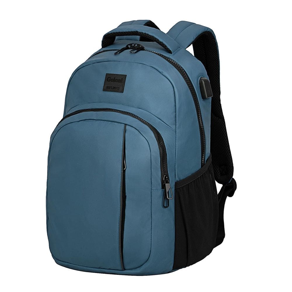 Mochila de viagem para laptop Goloni 15,6&quot; com porta USB à prova d`água