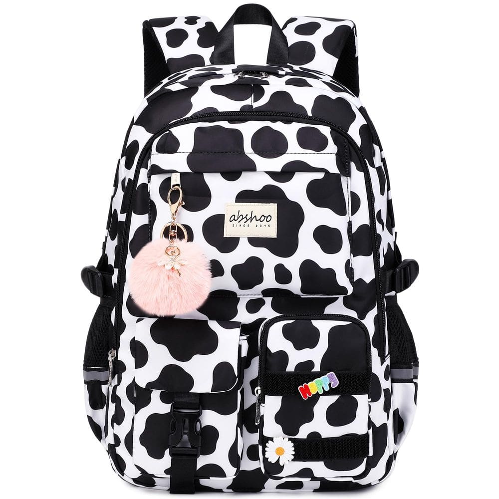 Mochila Abshoo Big Student Laptop para universitárias, preta