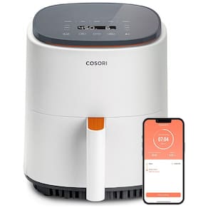 Fritadeira Elétrica AirFryer Inteligente 3.7L Para até 3 Pessoas, com Painel Digital, 1500W 110V, COSORI CAF LI401S, Branca