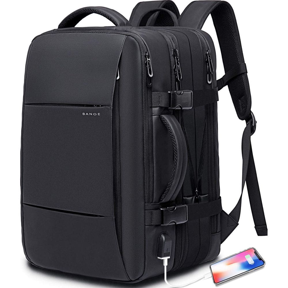 Mochila de viagem BANGE 35L com compartimento para laptop de 17 polegadas