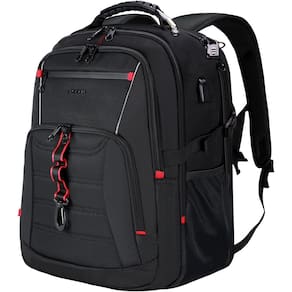 Mochila de viagem para laptop KROSER de 18,4 polegadas com porta USB e RFID
