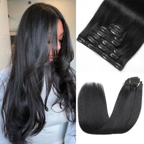 Extensões de cabelo Rimoss Clip em cabelo humano real 140 g 7 unidades