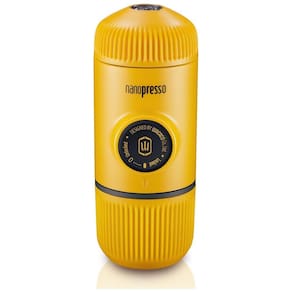 Cafeteira Elétrica Programável Mini portátil 18 Bar 80 mL, Amarela, WACACO NANOPRESSO YELLOW FBA, Amarelo
