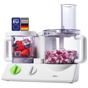 Processador de Alimentos 12 em 1 com 11 Velocidades e Acessórios, 110V 600W, Souvia, Branco