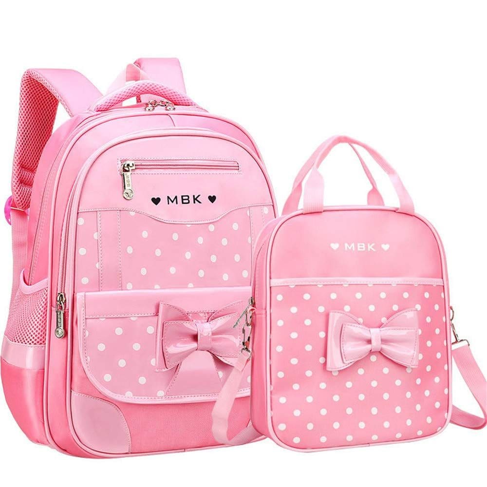 Mochila escolar VIDOSCLA Princess Bowknot para meninas de nylon