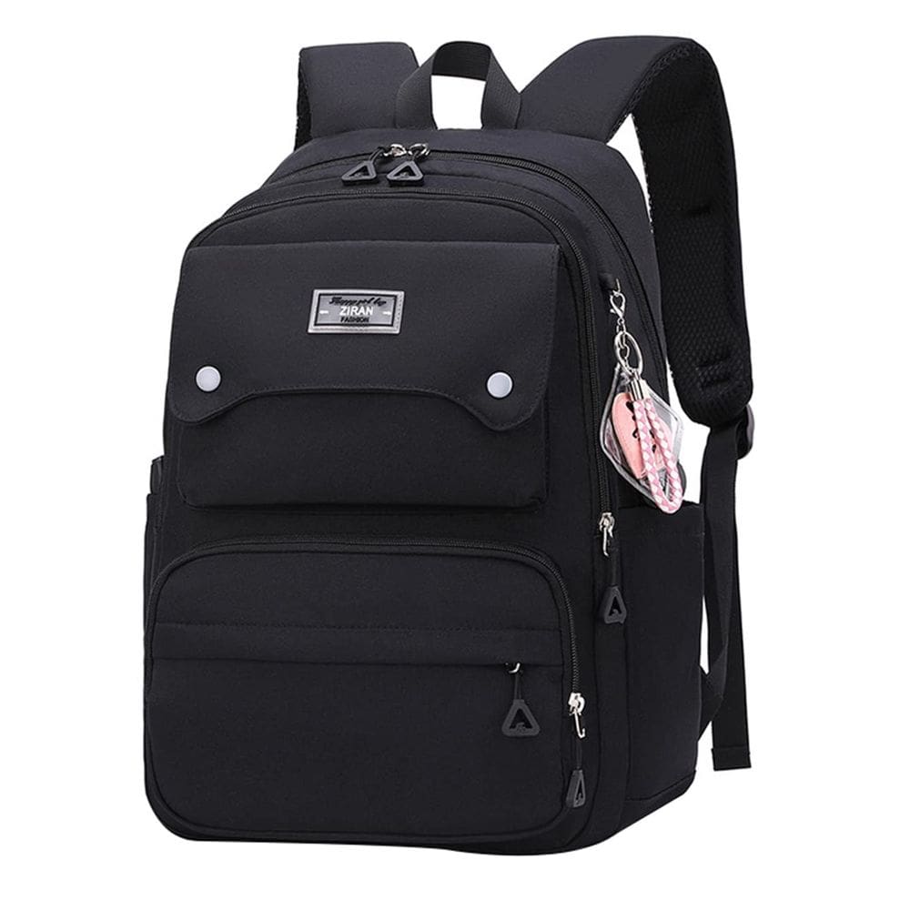 Mochila JiaYou Teen Girls Casual School Travel 26L preta