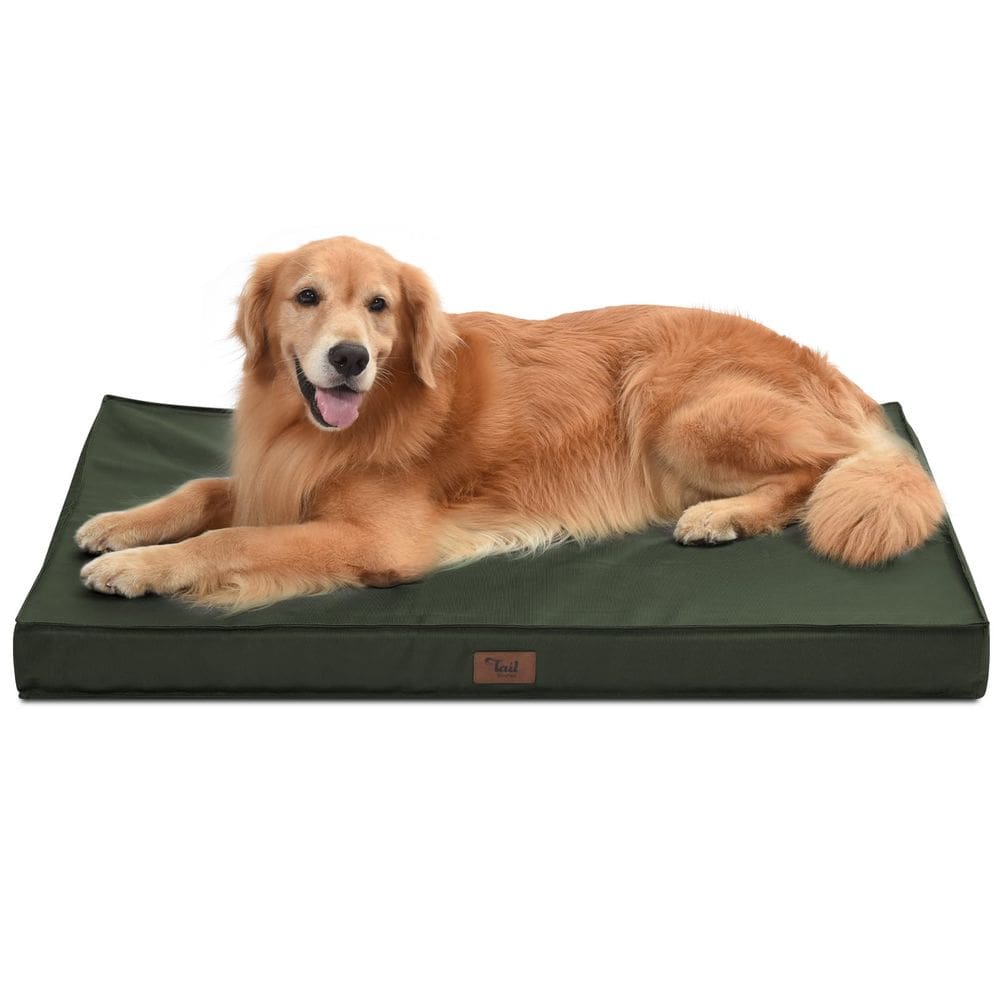 Dog Bed Tail Stories Outdoor Extra Large Impermeável Verde