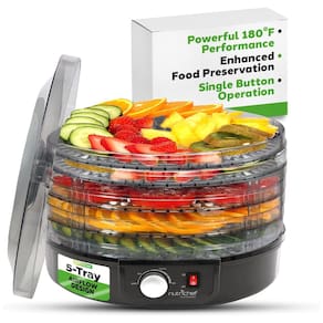 Desidratador de Alimentos 5Trays, NUTRICHEF PKFD14BK.0, Preto
